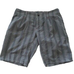 Arc'teryx Women's Hiking Shorts size 6 Striped Cotton Blend Trim Fit